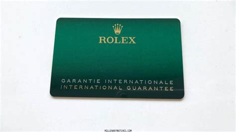 carte garantie rolex|rolex chronometer guarantee.